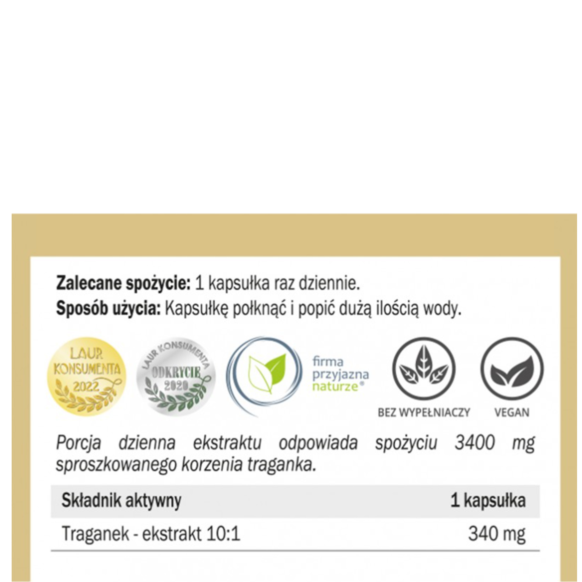 Yango TRAGANEK 100 kapsułek