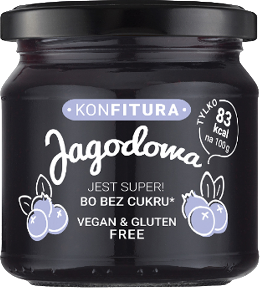 DEVALDANO - KONFITURA BEZ CUKRU - JAGODOWA 190g / słoik