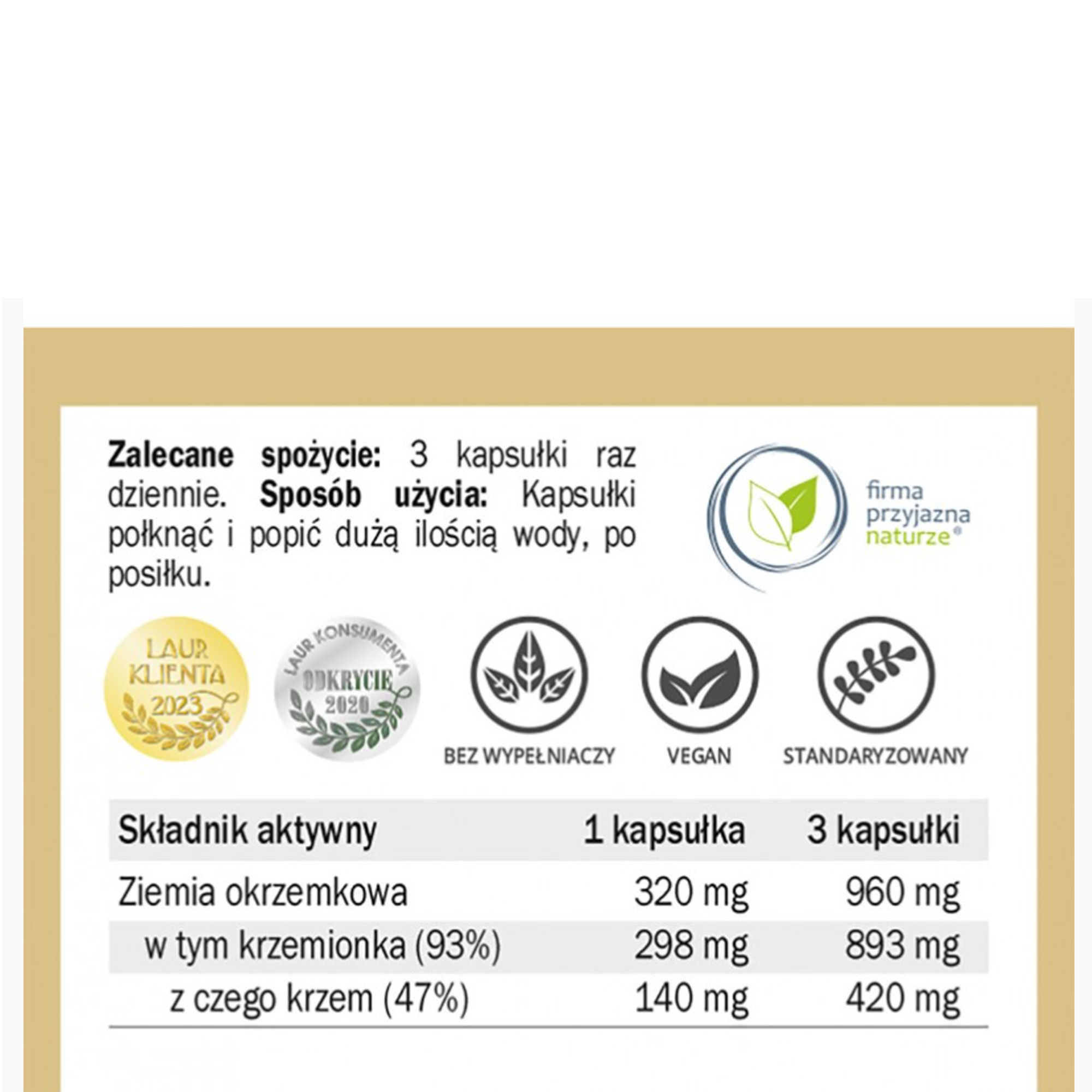 Yango DIATOMIT OKRZEMKI NATURALNE 90kaps krzem wsparcie: OCZYSZCZANIE