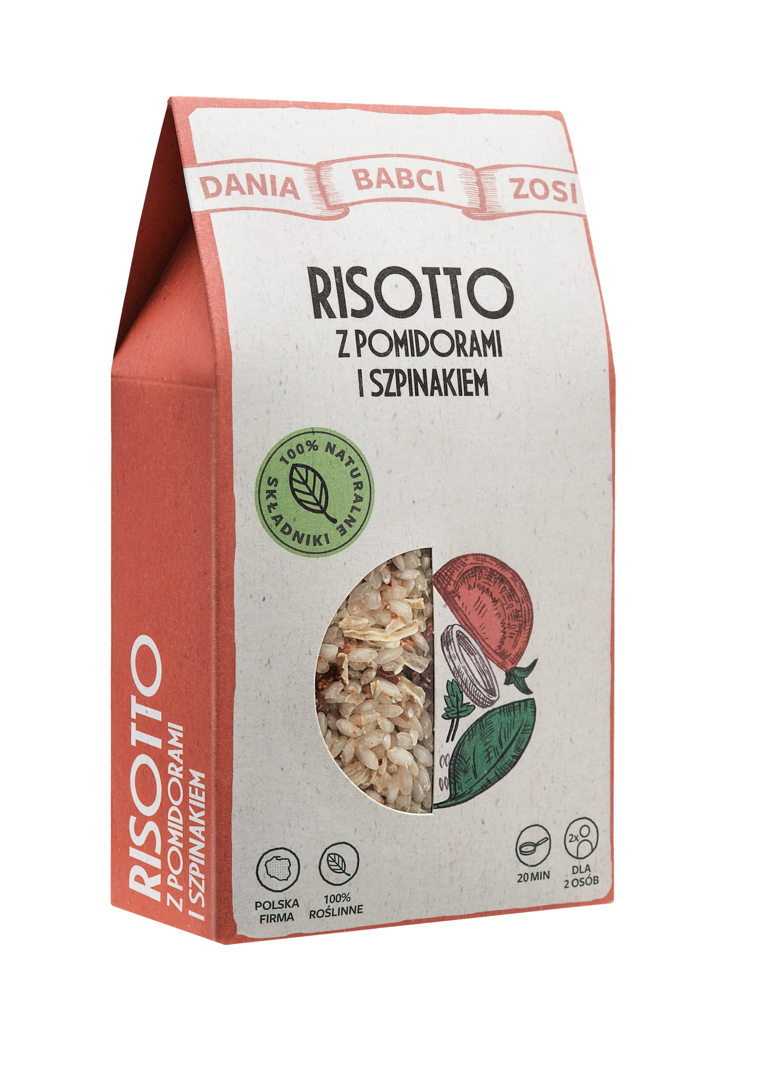 DANIA BABCI ZOSI - RISOTTO z pomidorami i szpinakiem 180g
