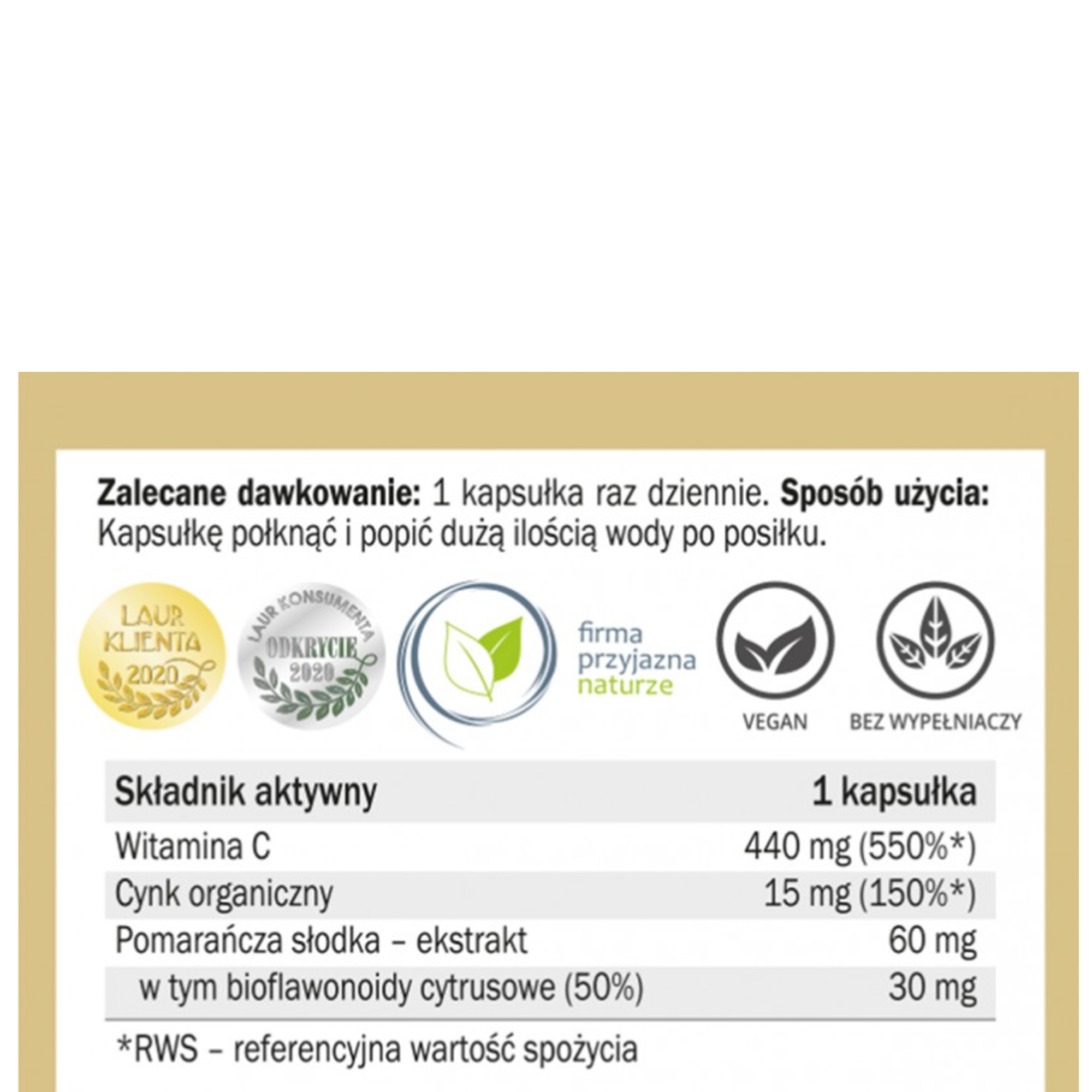 Yango WITAMINA C Z BIOFLAWONOIDAMI 90 kapsułek