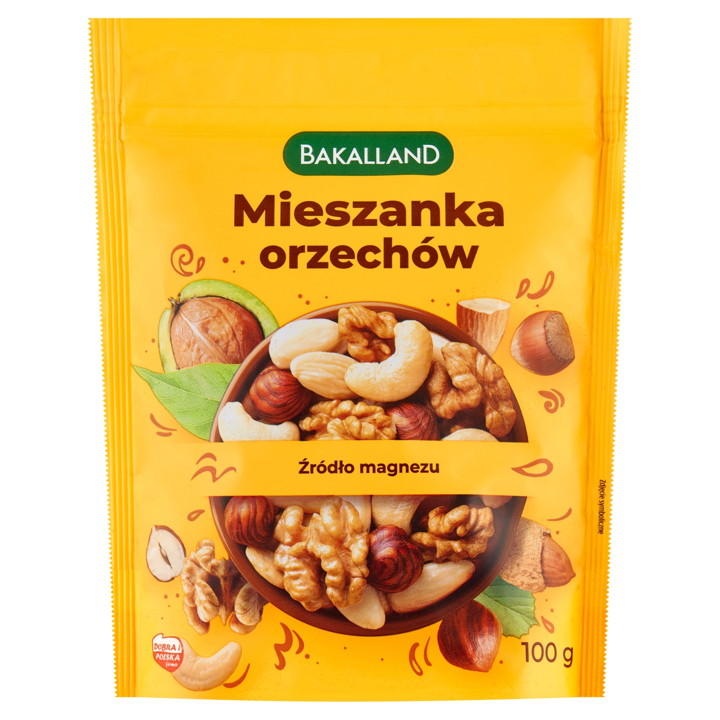 Bakalland MIESZANKA ORZECHÓW 100g łuskane NERKOWIEC MIGDAŁ WŁOSKIE