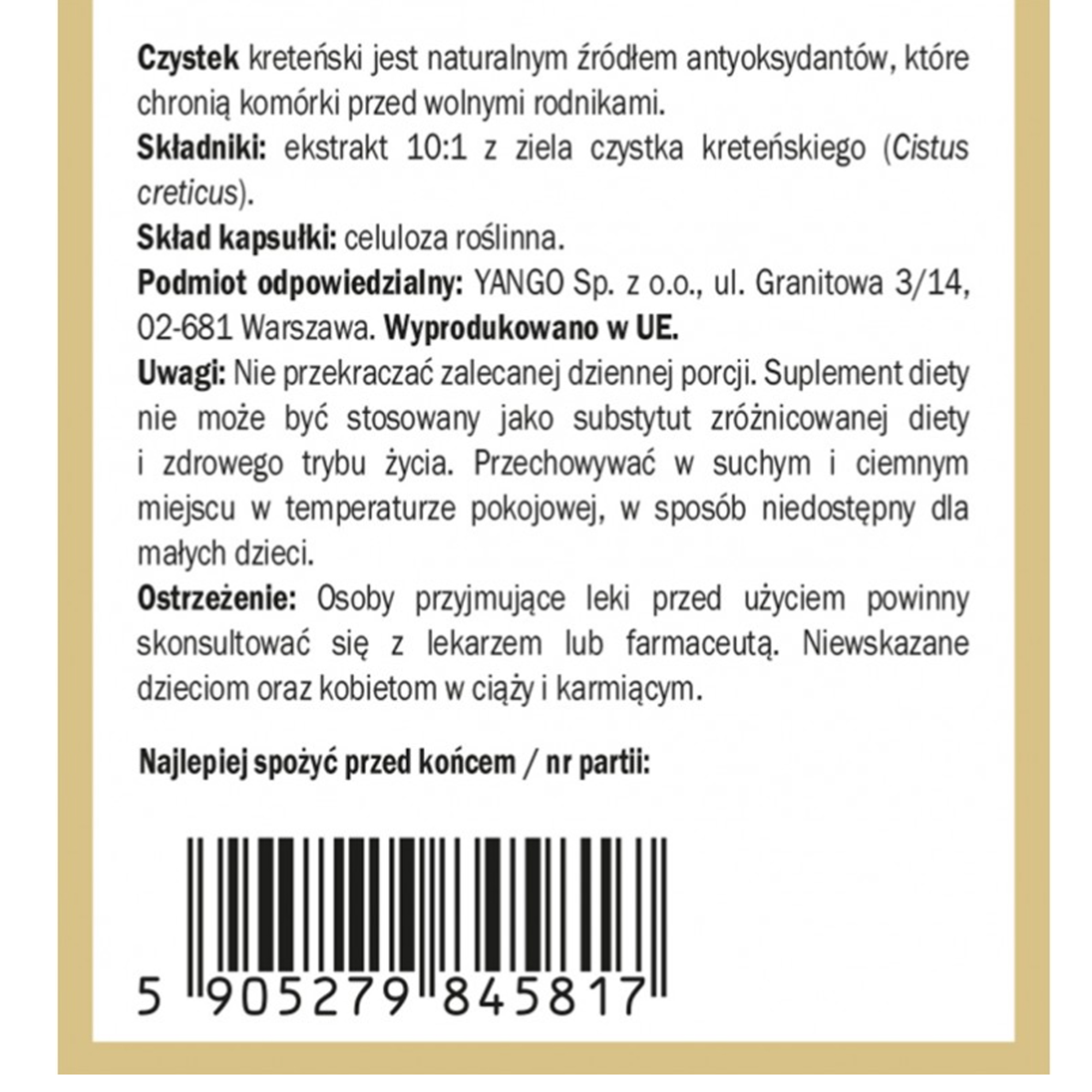 Yango CZYSTEK 90 kapsułek