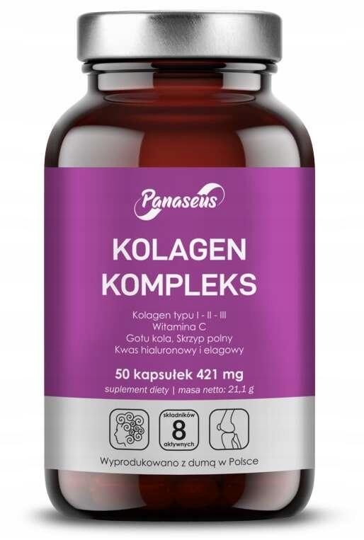 Yango Panaseus KOLAGEN KOMPLEKS 50kaps wsparcie: ZDROWA SKÓRA KOŚCI I STAWY