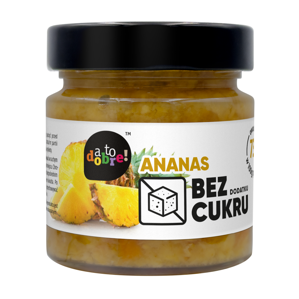A to Dobre Ananas! - dżem 100% owoców bez dodatku cukru 195g