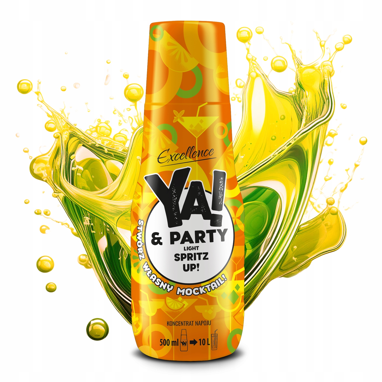 YA! PARTY LIGHT SPRITZ UP bezalkoholowy koncentrat napoju BEZ CUKRU 500ml