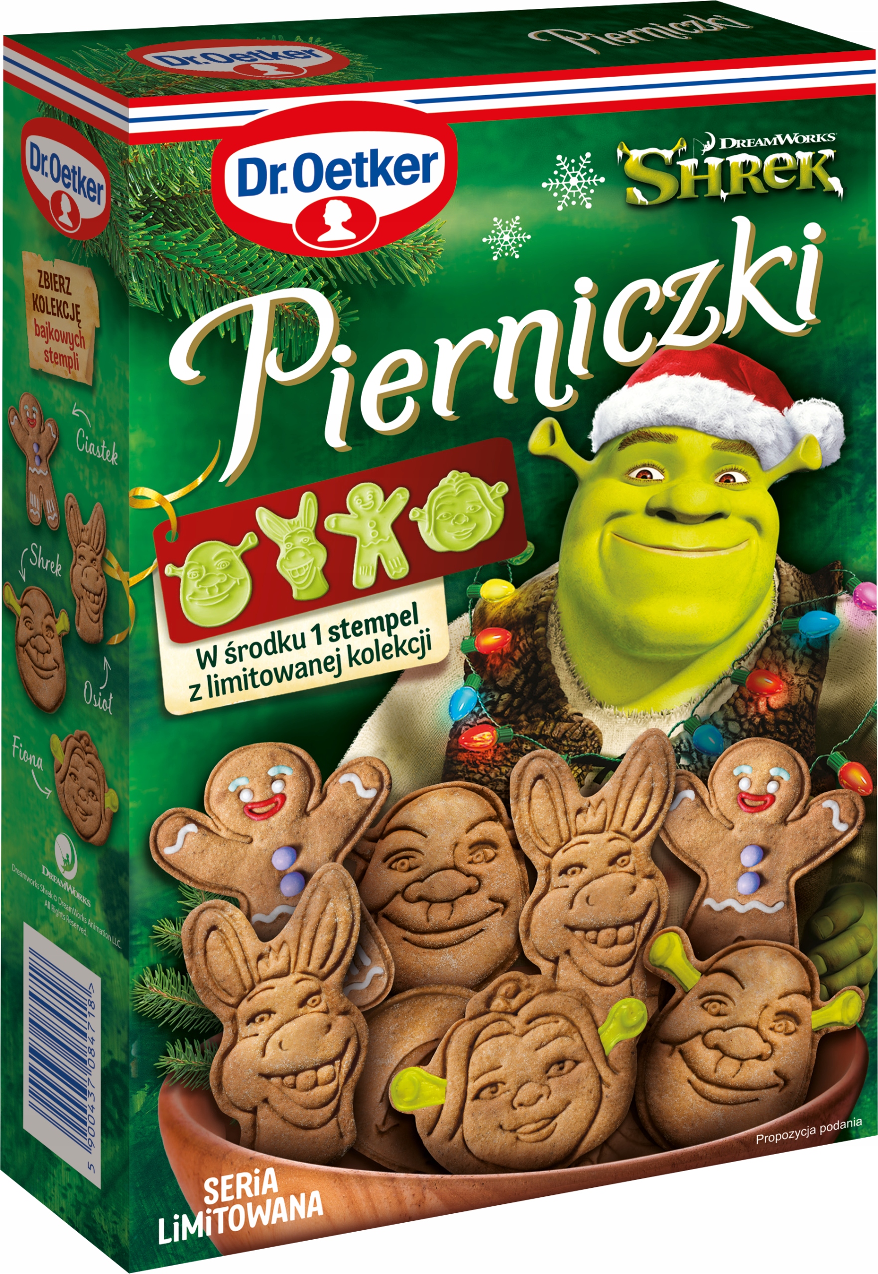Dr.Oetker PIERNICZKI SHREK mieszanka do wypieku 260g seria limitowana