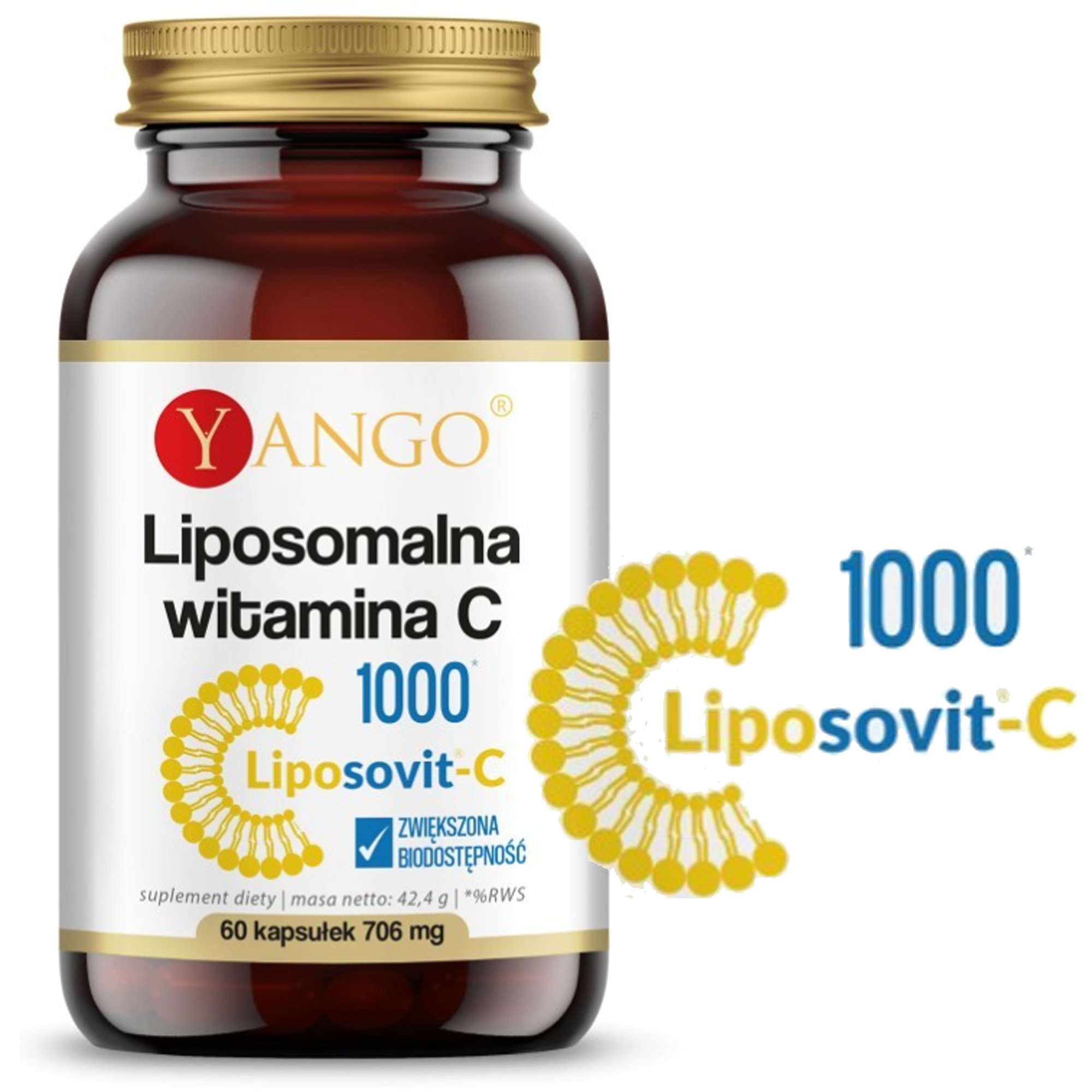 Yango LIPOSOMALNA WITAMINA C 60 kapsułek