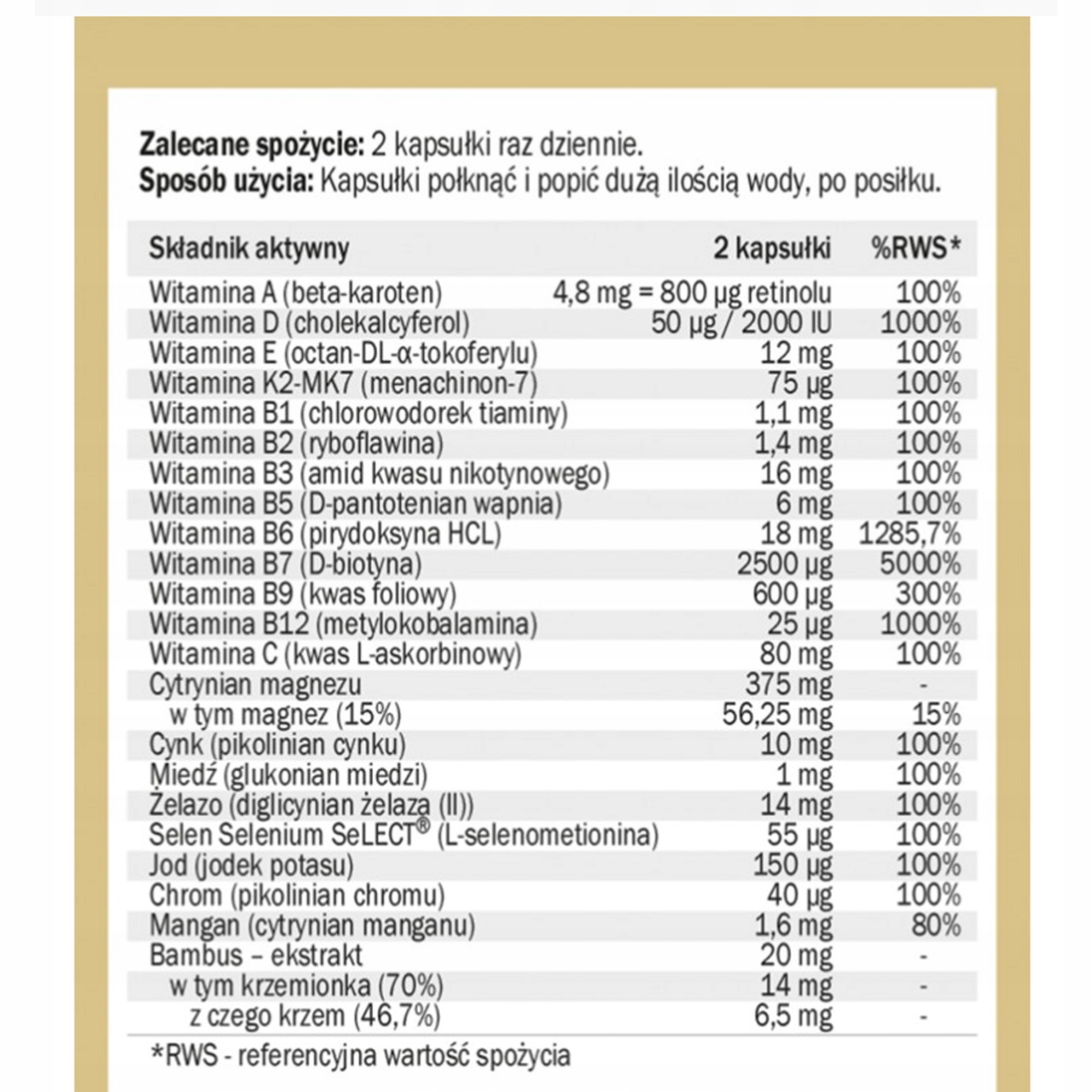 Yango MULTIWITAMINA DLA KOBIET 90 kapsułek