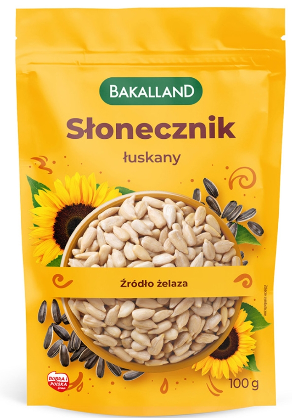 BAKALLAND SŁONECZNIK łuskany 100g