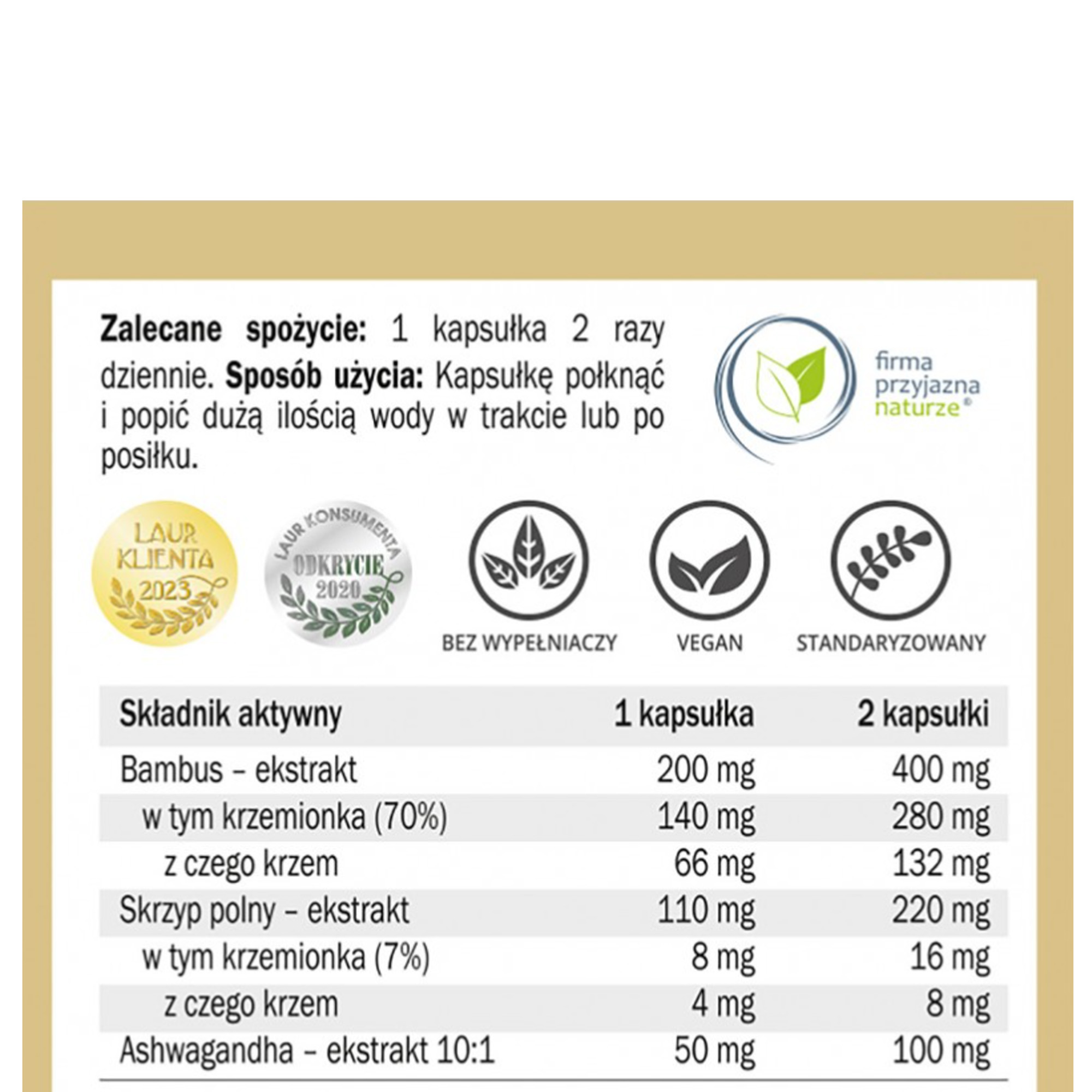 Yango KRZEM COMPLEX 100 kapsułek