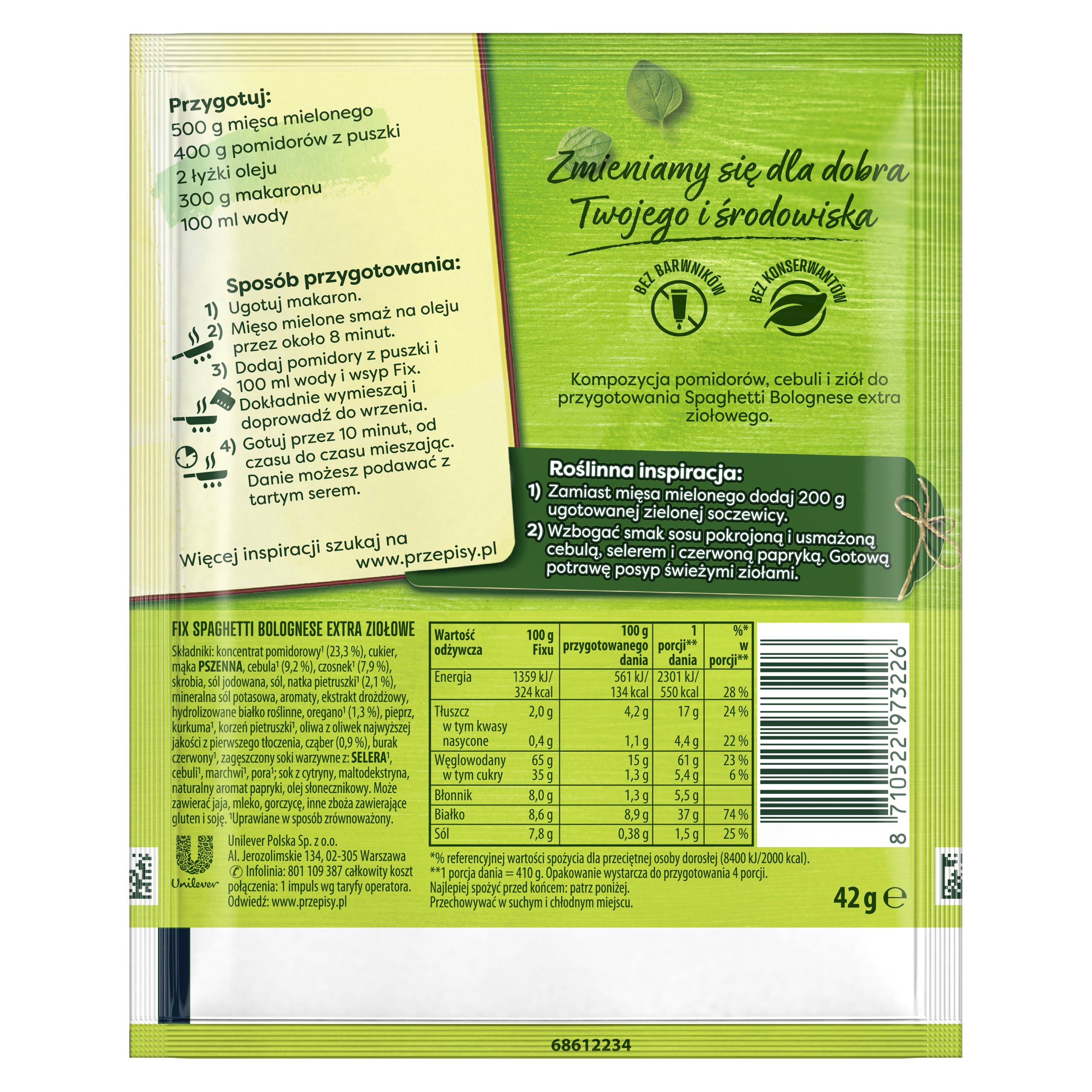 Knorr FIX SPAGHETTI BOLOGNESE EXTRA ZIOŁOWE