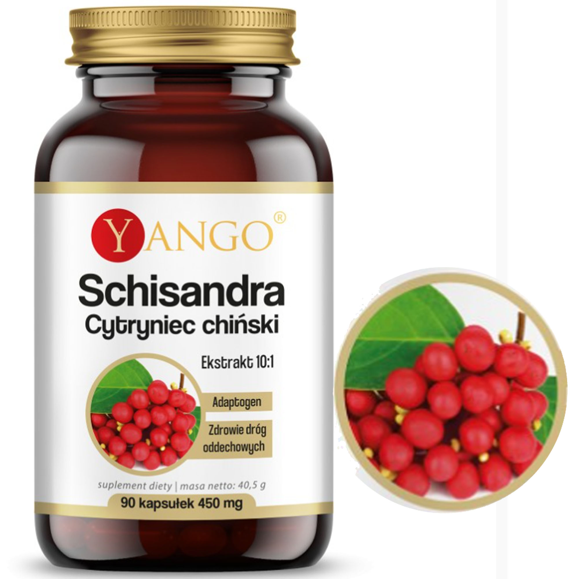 Yango SCHISANDRA CYTRYNIEC CHIŃSKI Adaptogen wsparcie: WĄTROBA DROGI ODDECH