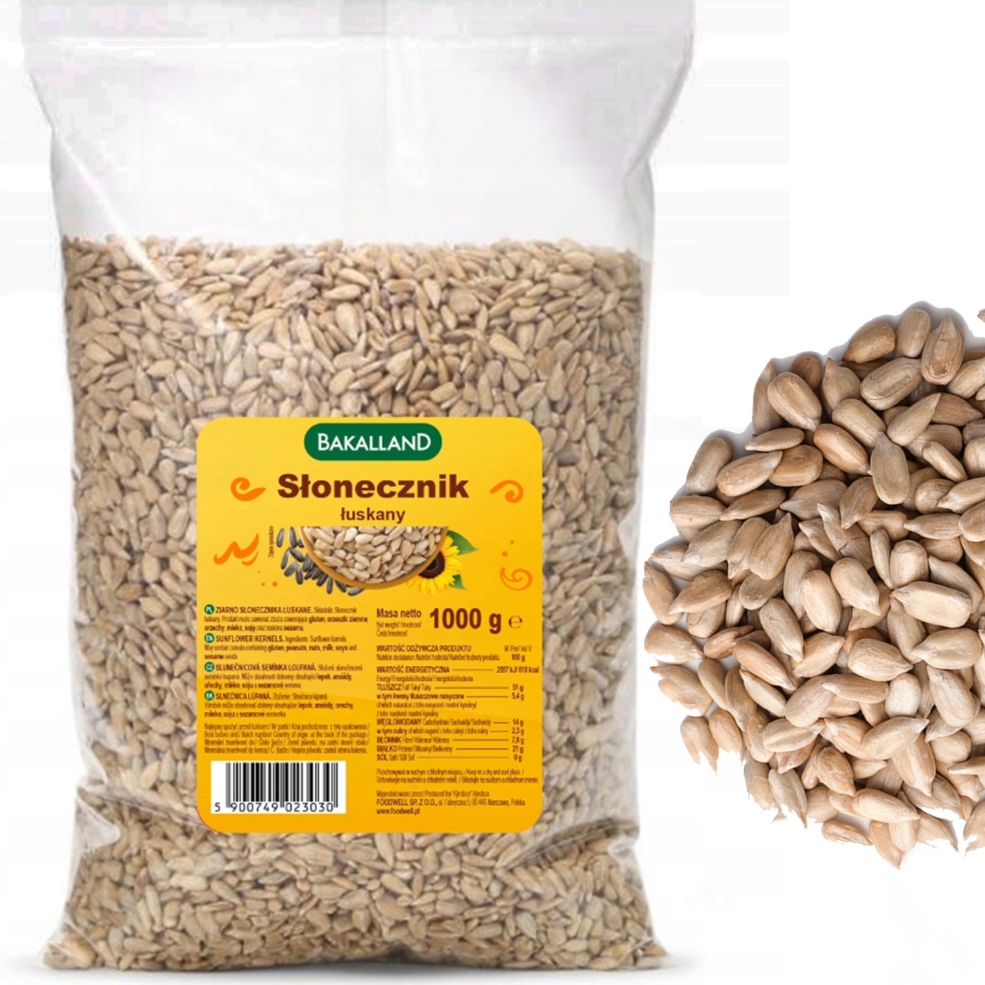 BAKALLAND SŁONECZNIK 1kg