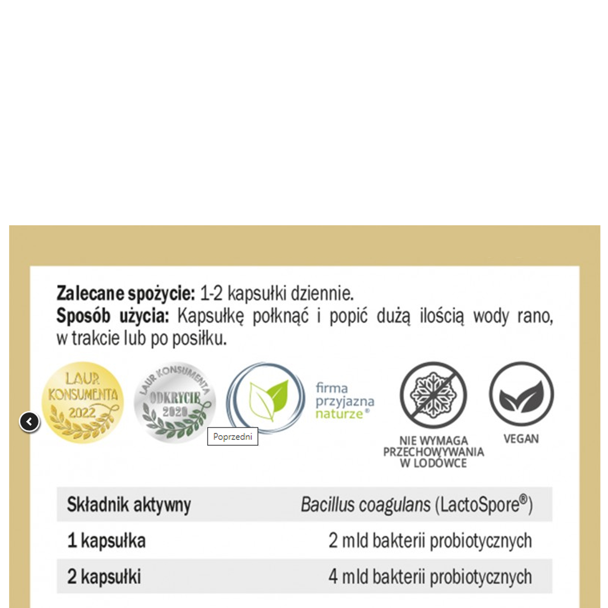 Yango PROBIOTYK BC-2 60 kapsułek