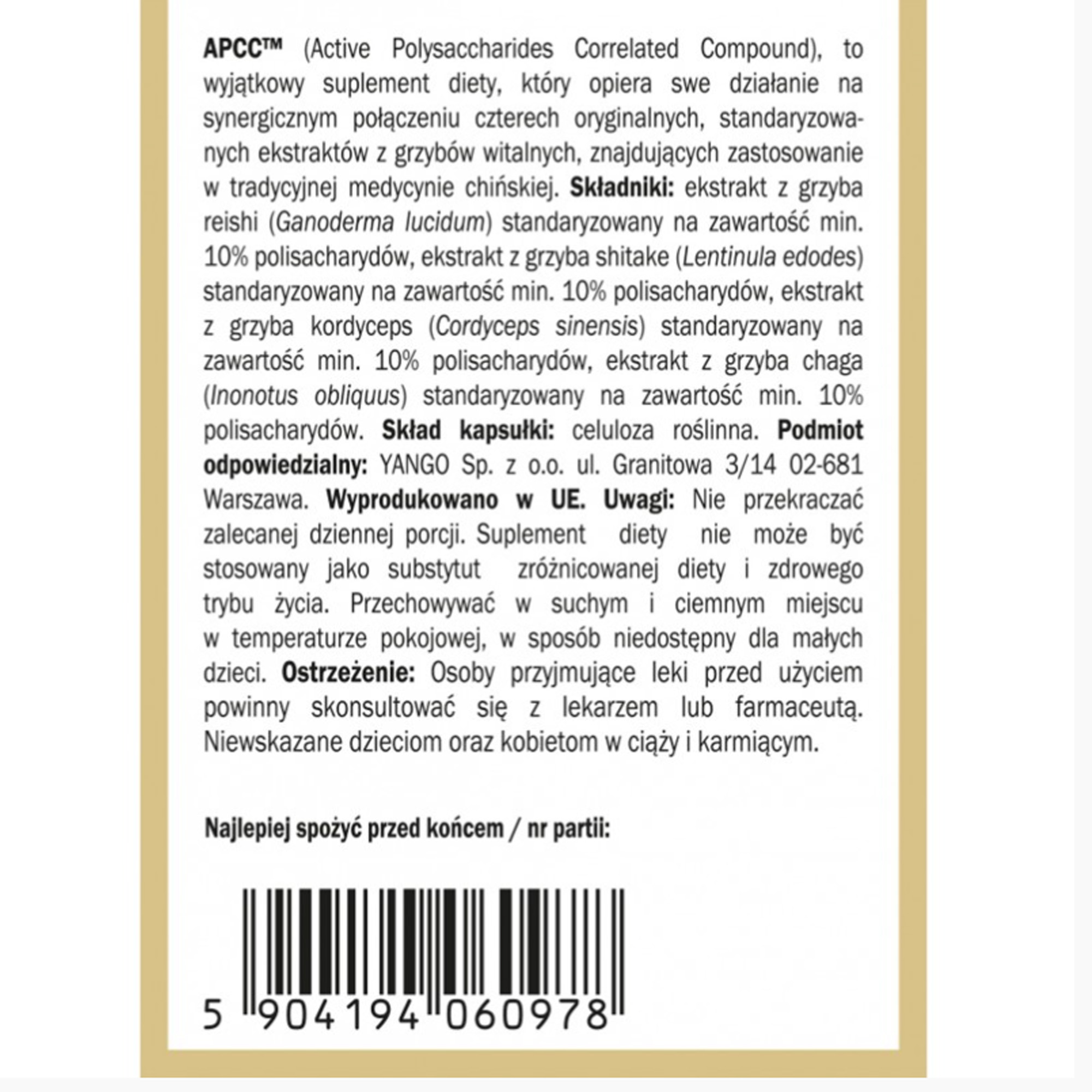 Yango APCC 50 kapsułek