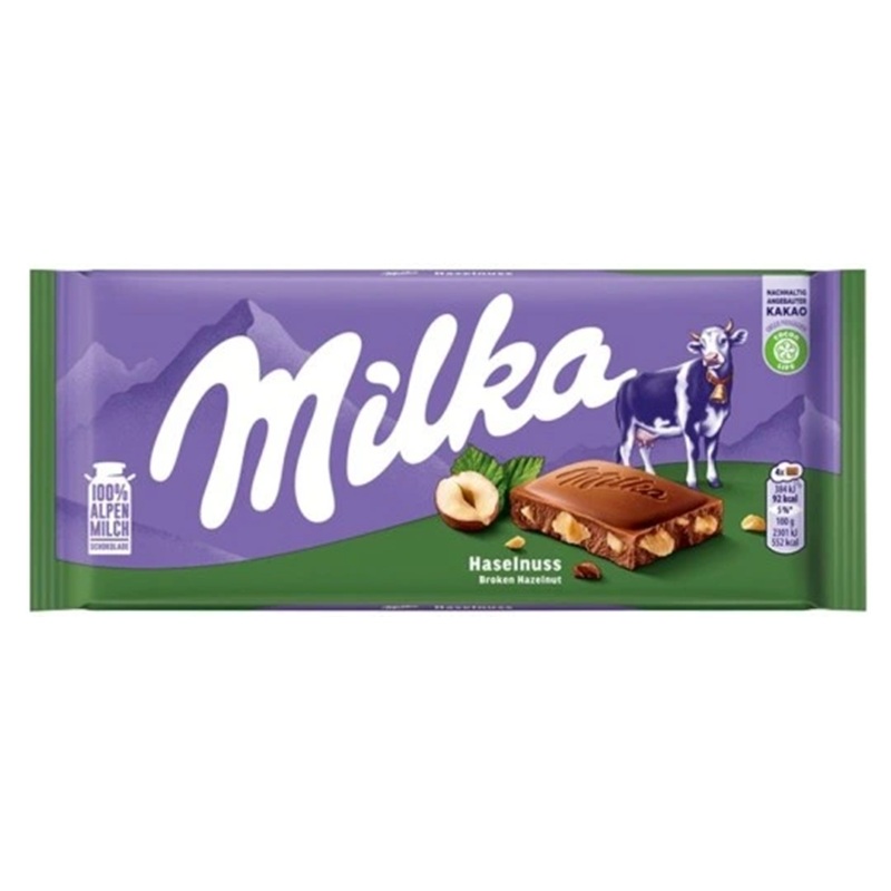 CZEKOLADA MLECZNA MILKA HASELNUSS 100g