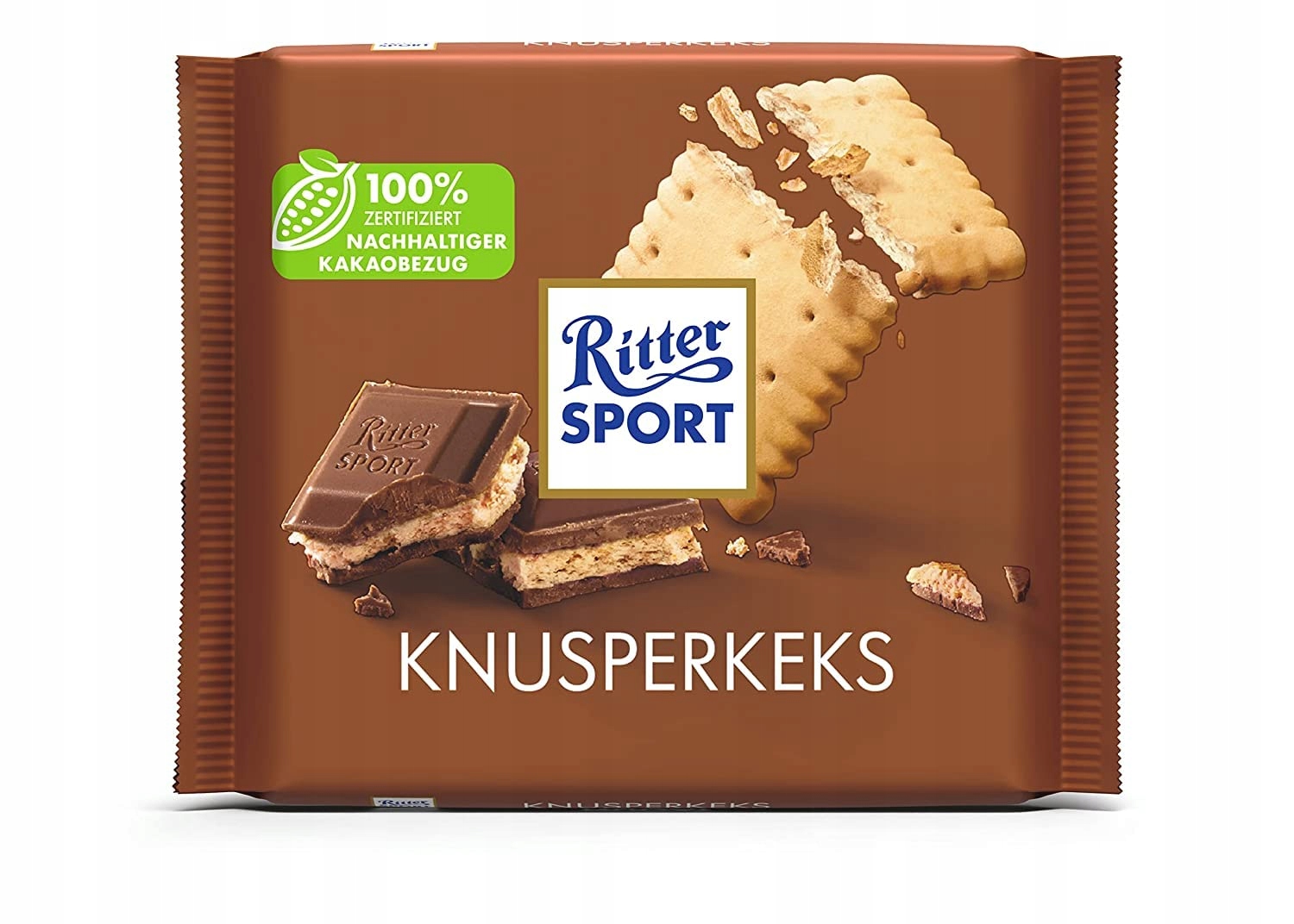 CZEKOLADA MLECZNA RITTER SPORT CIASTKO KEKS 100g