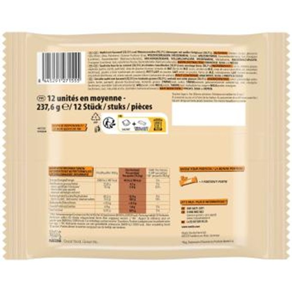 LION WHITE MINI 12 szt 237g KARMEL W BIAŁEJ CZEKOLADZIE