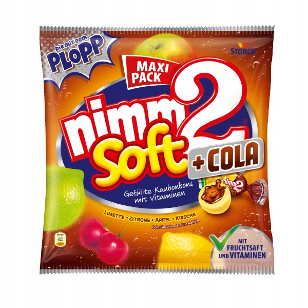 NIMM2 SOFT + COLA  CUKIERKI ŻUJKI MAXI PACK XXL 367g