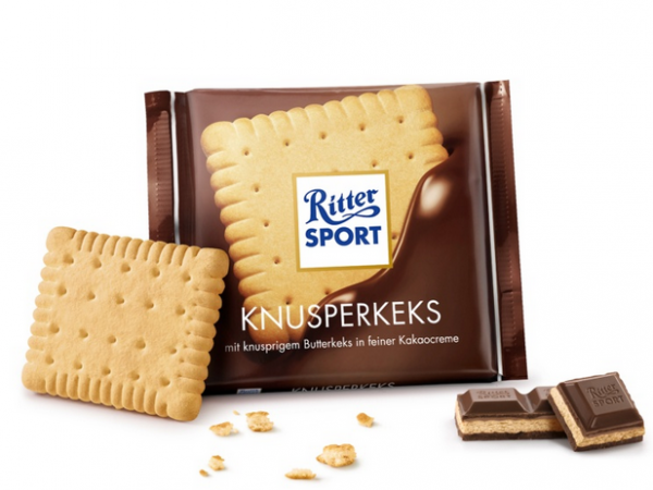 CZEKOLADA MLECZNA RITTER SPORT CIASTKO KEKS 100g