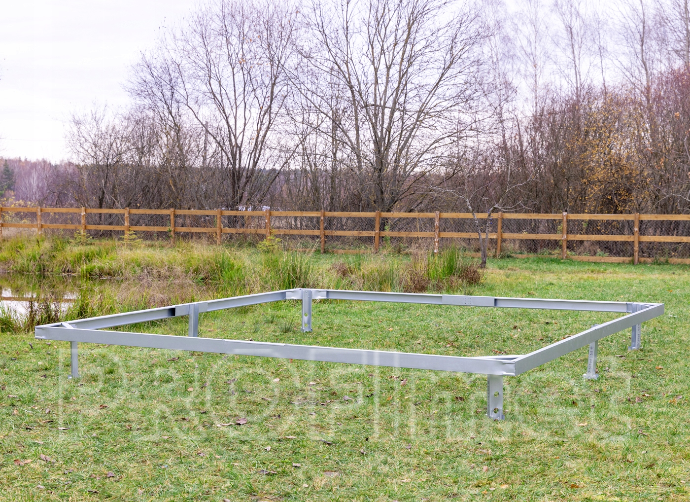 Fundament ocynkowany do szklarnie 2,85x10m stalowy