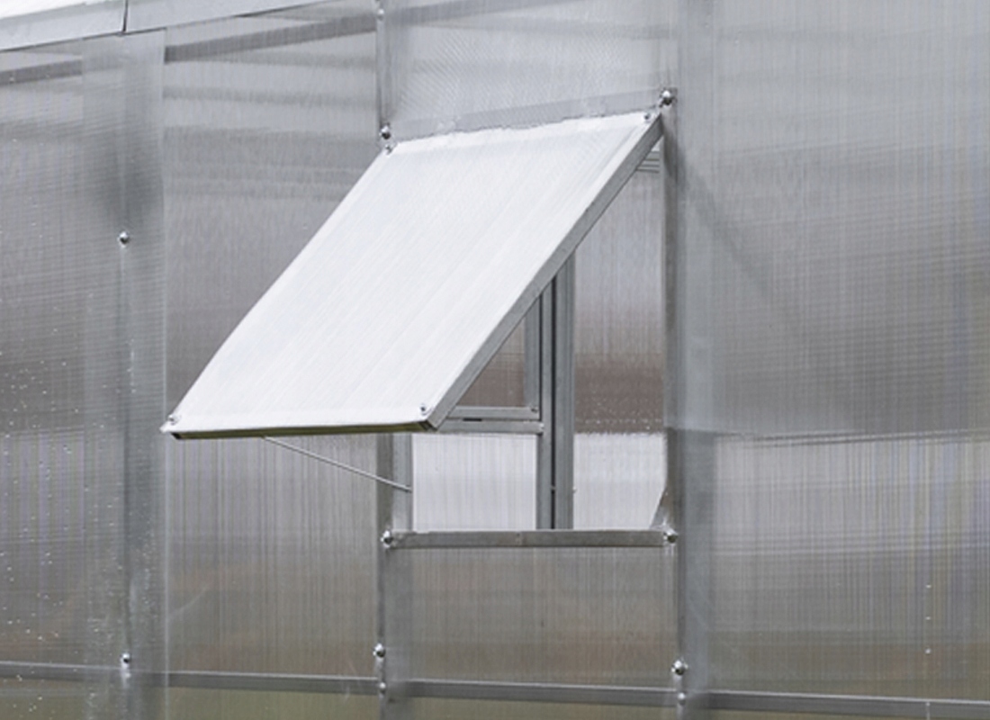 OKNO BOCZNE DO SZKLARNI PROSTE ŚCIANY do 67cm