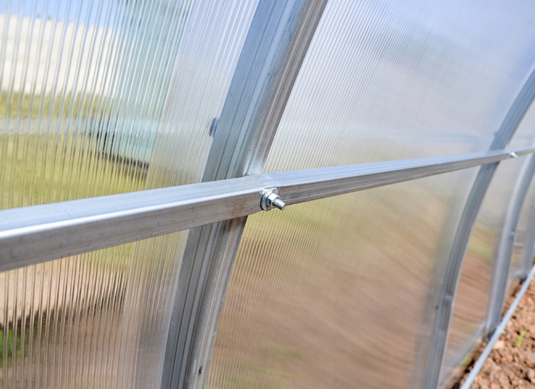 SZKLARNIA z POLIWĘGLANU 3,5x4m OCYNK TUNEL 40x20mm