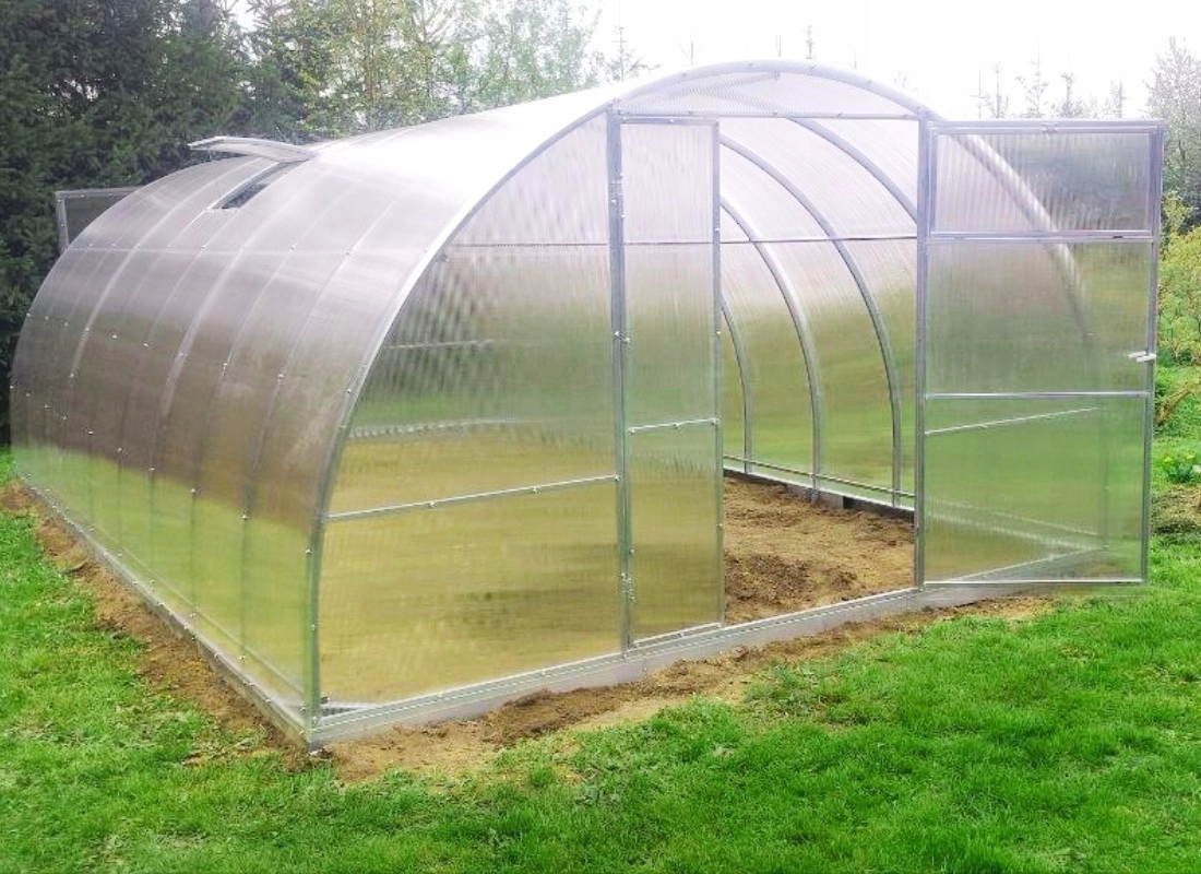 SZKLARNIA z POLIWĘGLANU 3,5x4m OCYNK TUNEL 40x20mm