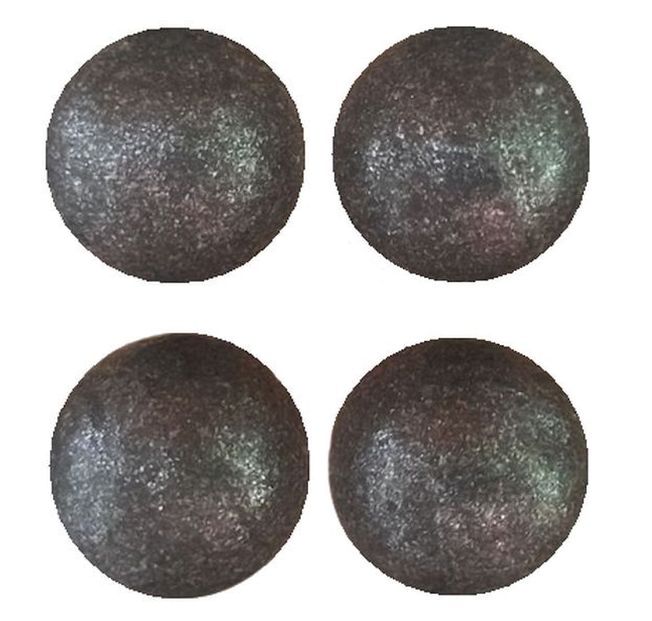 KULE CZEKOLADOWE DEKORACJE czarno-srebrna Perła 4 szt