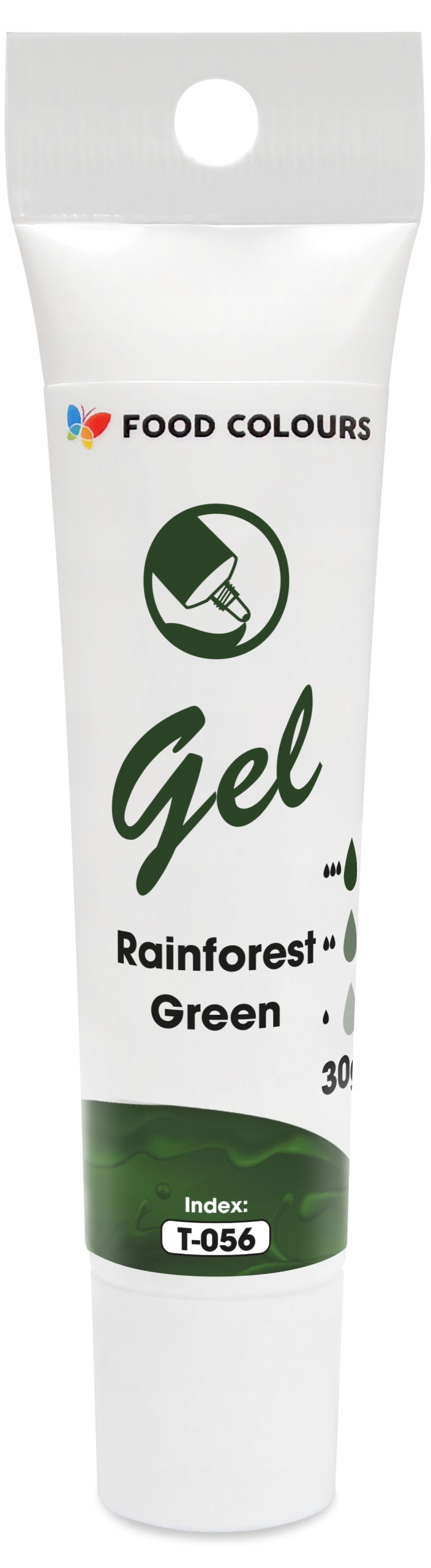 BARWNIK SPOŻYWCZY W ŻELU T-056 Rainforest Green Zielony Leśny 30g
