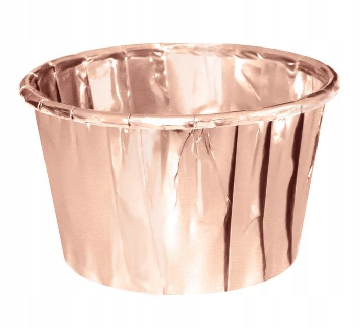 PAPILOTKI FOREMKI do babeczek rose gold 20 szt