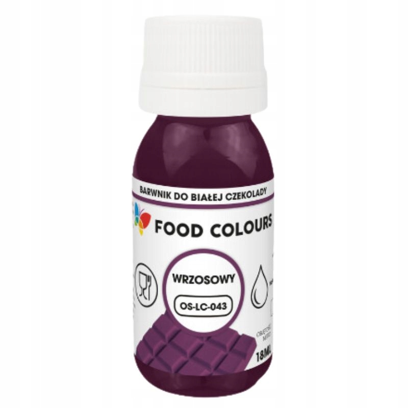 Barwnik Spożywczy Olejowy DO CZEKOLADY i mas tłustych 18ml FIOLETOWY WRZOS