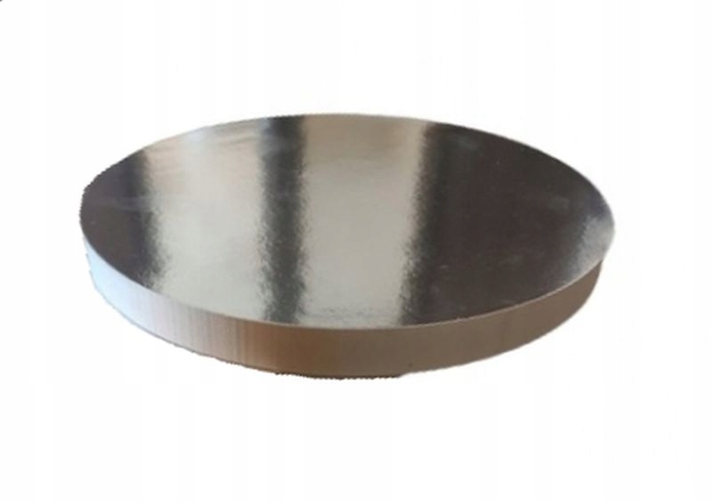 PODKŁAD POD TORT ANGIELSKI STYRODUR SREBRNY wys. 20mm - 28 cm