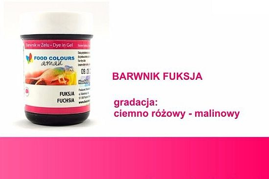 BARWNIK SPOŻYWCZY W ŻELU - 35g - FUKSJA