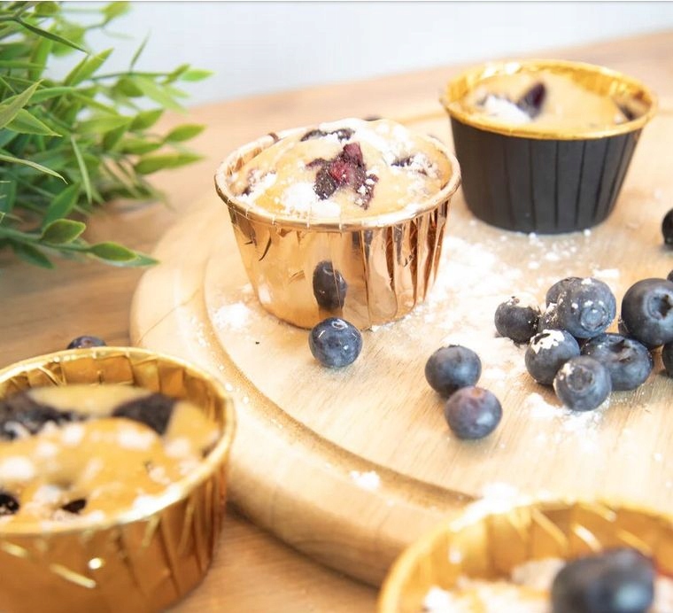 PAPILOTKI FOREMKI do babeczek rose gold 20 szt