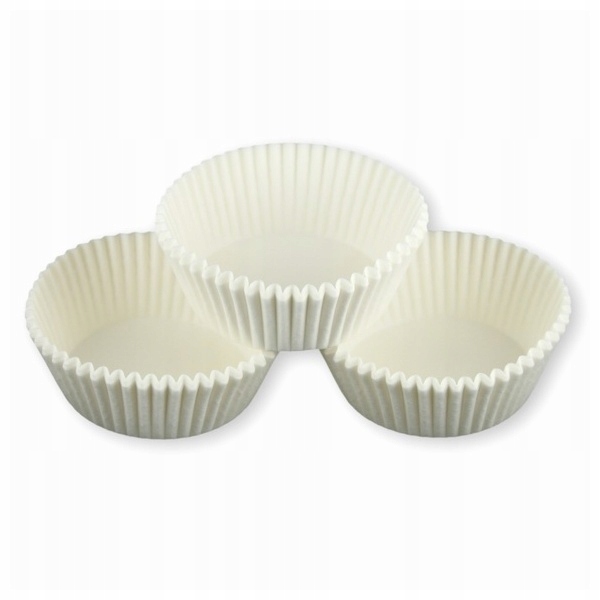 FOREMKI PAPILOTKI 50x25 mm białe 100 szt