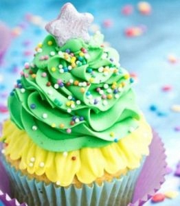 MACZEK CUKROWY biało-błękitno-niebieski - 50g