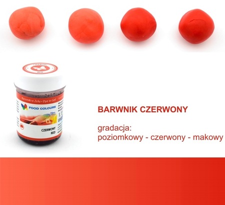 BARWNIK SPOŻYWCZY W ŻELU - 35g - CZERWONY