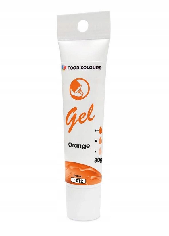 BARWNIK SPOŻYWCZY W ŻELU T-012 Orange Pomarańczowy 30g