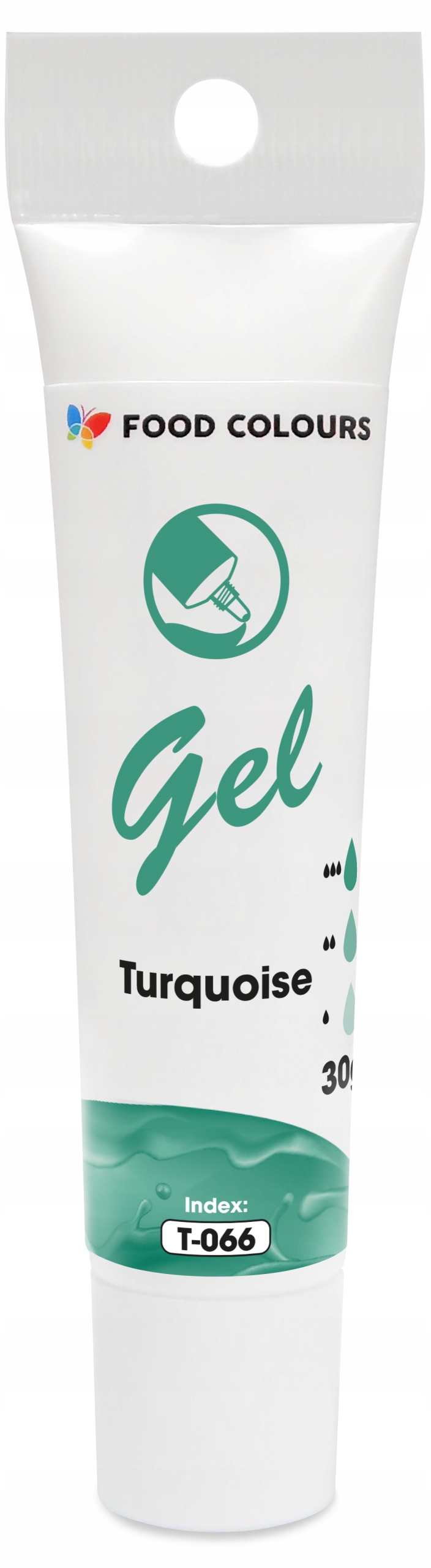 BARWNIK SPOŻYWCZY W ŻELU T-066 Turquoise Turkusowy 30g