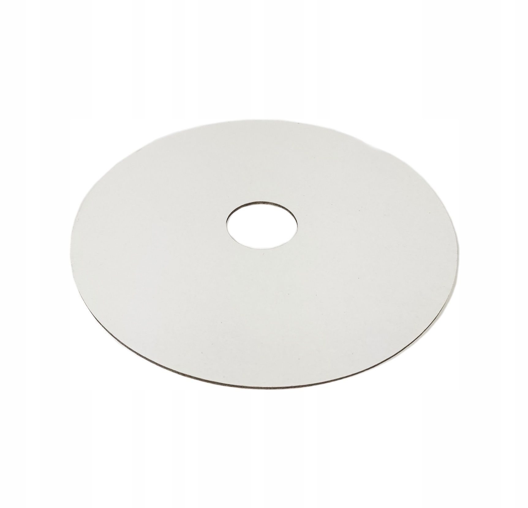 PODKŁAD POD TORT PIĘTROWY LAMINOWANY Biały z otworem 16 cm