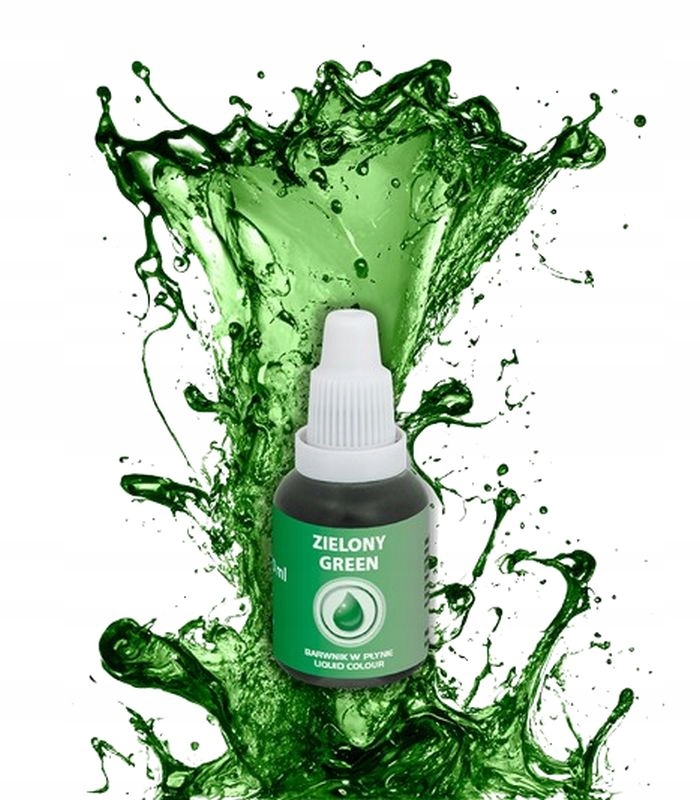 BARWNIK SPOŻYWCZY W PŁYNIE Jadalny Food Colours ZIELONY 20ml