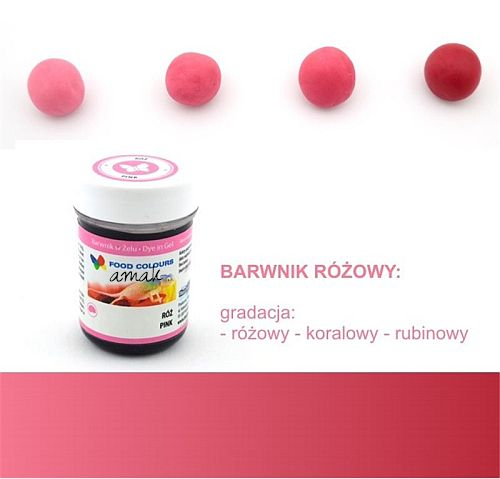 BARWNIK SPOŻYWCZY W ŻELU - 35g - RÓŻOWY