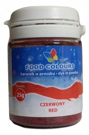 BARWNIK SPOŻYWCZY W PROSZKU - CZERWONY - 25g