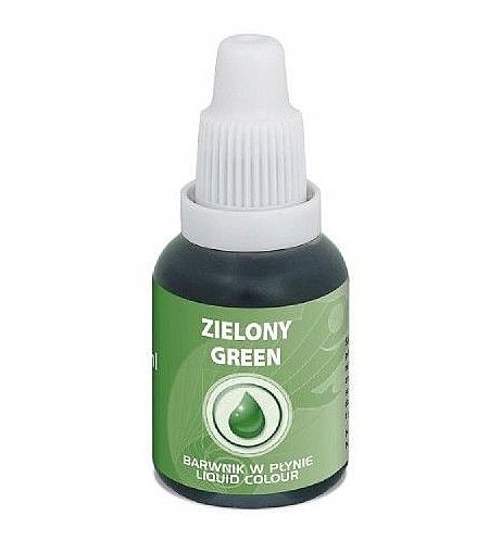 BARWNIK SPOŻYWCZY W PŁYNIE Jadalny Food Colours ZIELONY 20ml