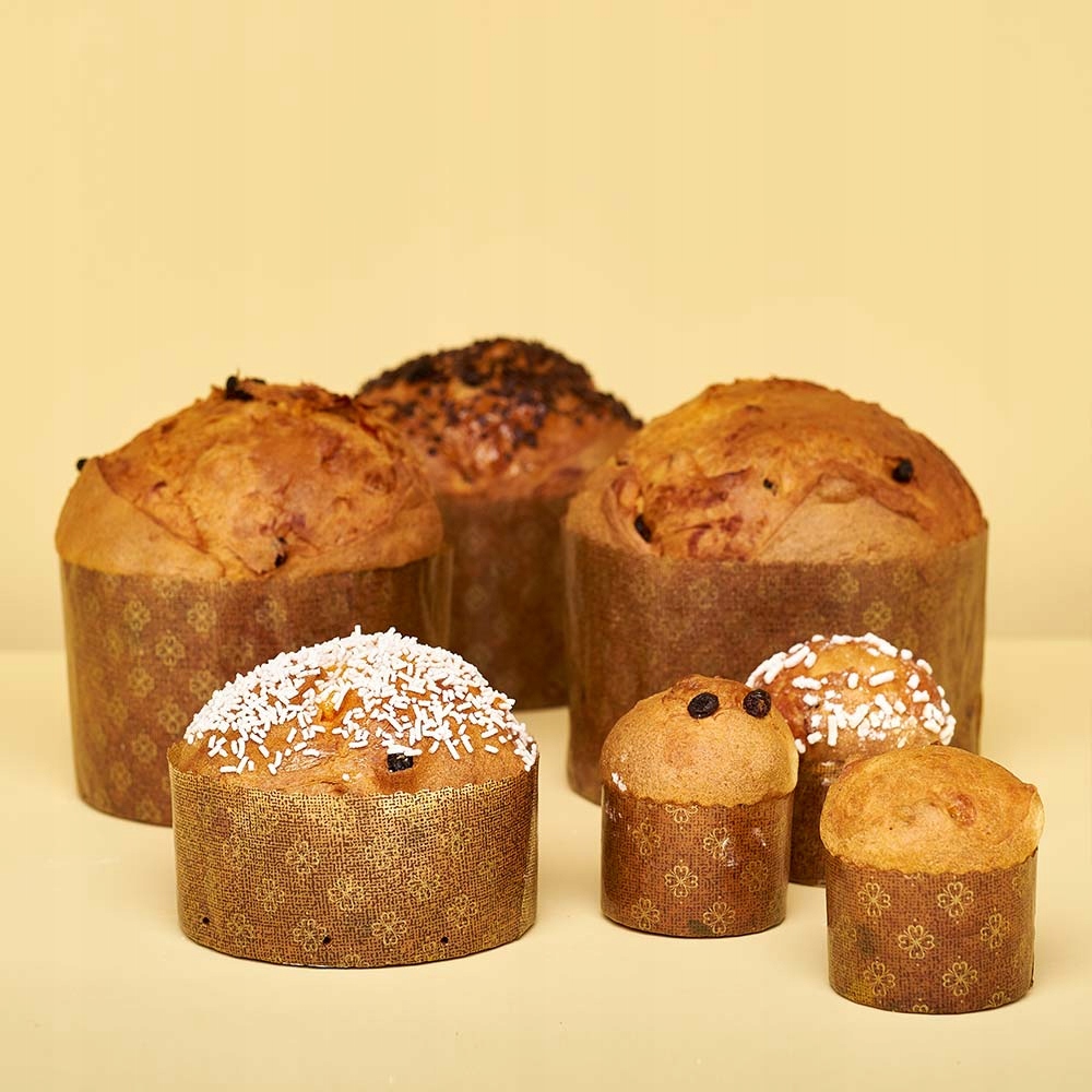 FORMY PAPIEROWE DO PIECZENIA babki Paschy Panettone 11x8,5cm 5szt