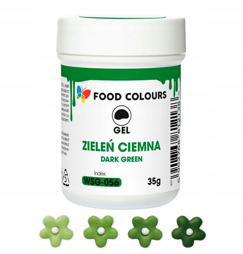 Barwnik spożywczy w żelu do dekoracji 35g - Dark Green Zieleń Ciemna