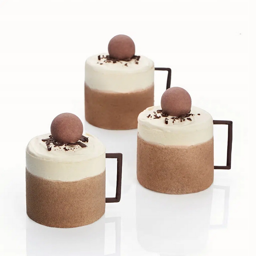 KULE CZEKOLADOWE DEKORACYJNE Brązowe Mokka 4 szt