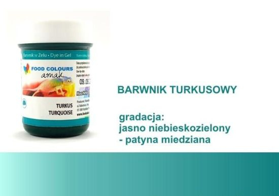 BARWNIK SPOŻYWCZY W ŻELU - 35g - TURKUS